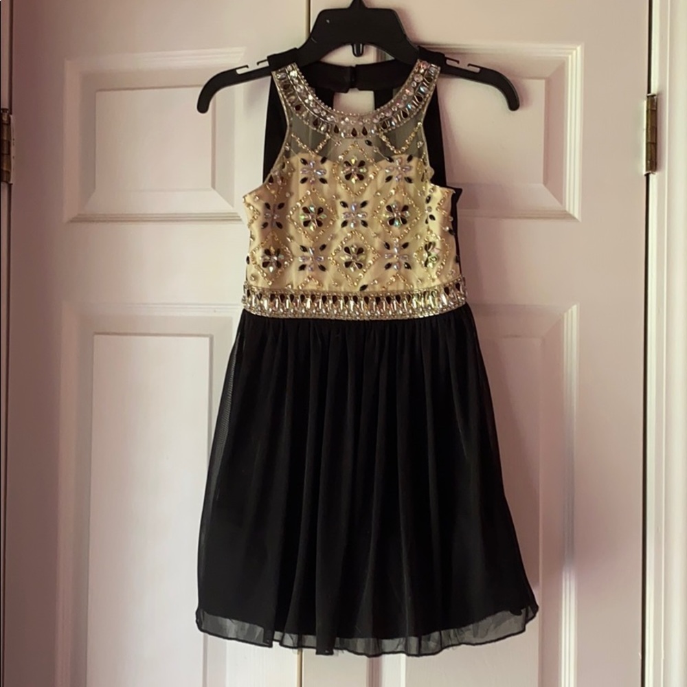 Black and Gold Beaded dress